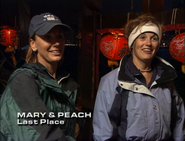 Mary & Peach were eliminated from the race in 6th place.