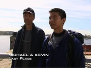 Michael & Kevin eliminated after a costly error by being penalized for taking a taxi on two occasions.