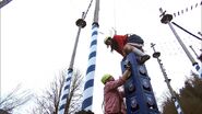 Mike & Rochelle doing the Stack Detour in the fifth leg.