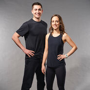 Taylor & Courtney's alternate promotional photo for The Amazing Race Canada: Heroes Edition.