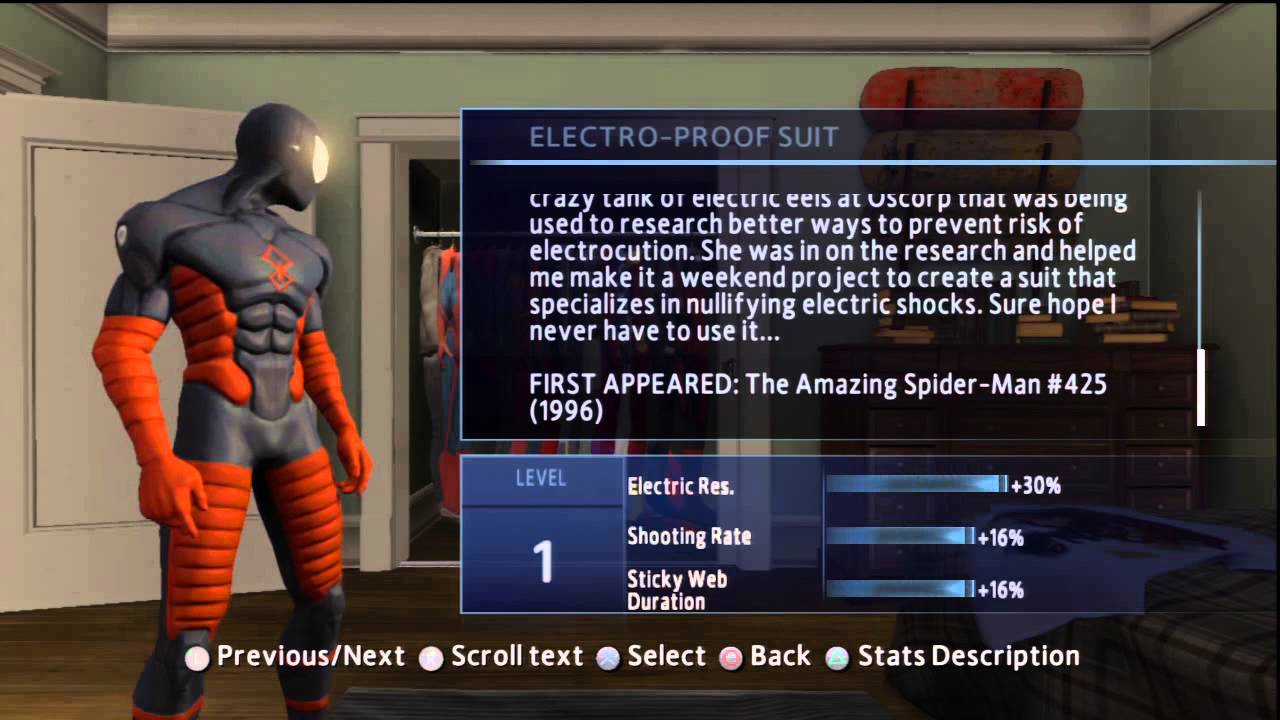 amazing spider man 2 game suits