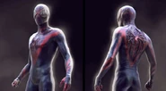 Concept art for Miles Morales's costume