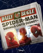 Spider-Mans Disney+ announcement poster