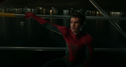 Spider-Man mentions his actions with Rhino