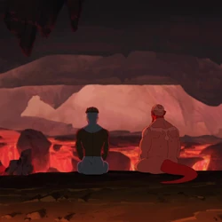 Invincible and Damien Darkblood Hellgaze.png