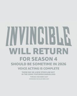 Invincible Season 4 Return