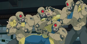 The ReAnimen swarming Bulletproofible.