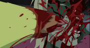 King Lizard brused face