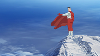 Omni-man practices how to tells Mark the truth