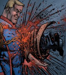 A regular human dies after being thrown at Homelander