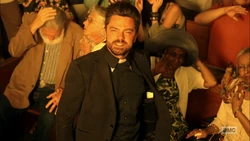 Jesse uses the word to get the impostor God to reveal God's whereabouts