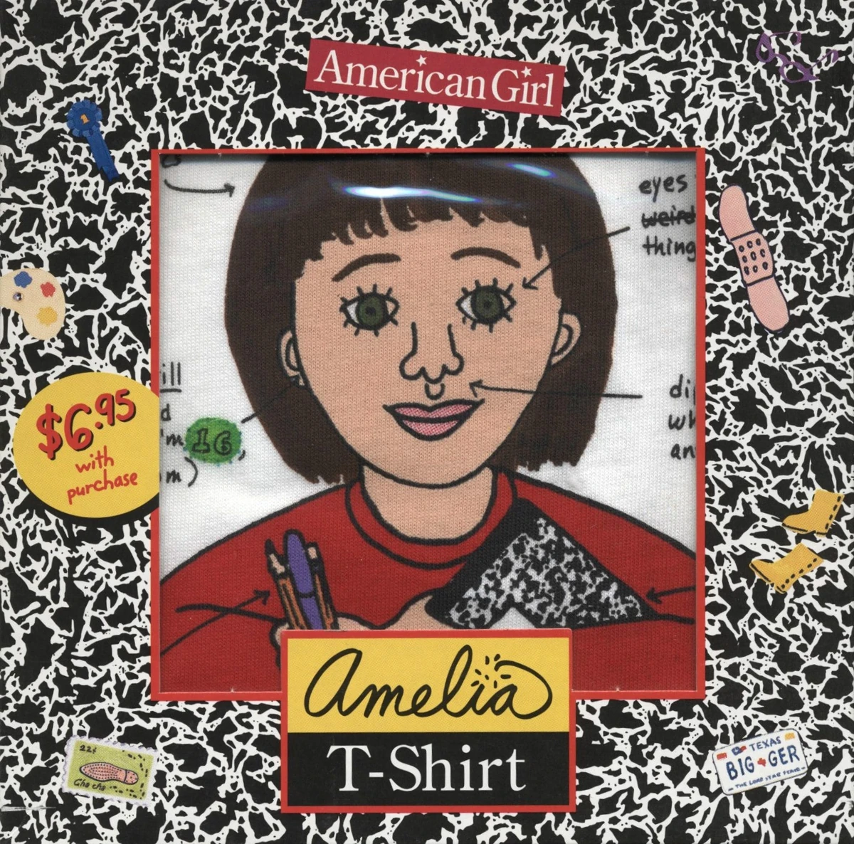Amelia T-Shirt | Amelia's Notebooks Wiki | Fandom