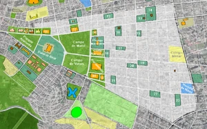 Plano de la zona del Ejido.