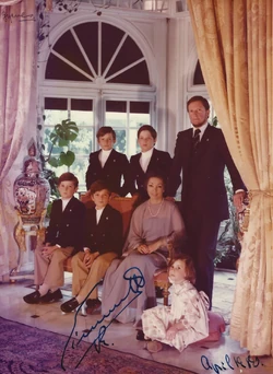 La familia real en 1980.