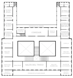 Planta del Piso Noble.