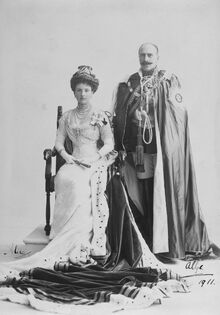 Retrato de Coronación de Adolfo II de Perú y Alicia de Albany.