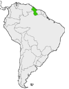 Mapa de Guyana en Sudamérica