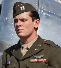 Louis Zamperini played by Jack O'Connell in Unbroken