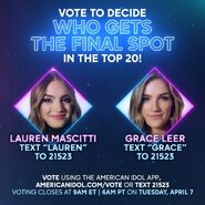 Vote for Lauren or Grace