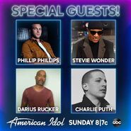 Phillip Phillips, Stevie Wonder, Darius Rucker, and Charlie Puth