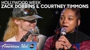 Two Worlds Collide During Courtney Timmons' and Zack Dobbins' Duet - American Idol 2020