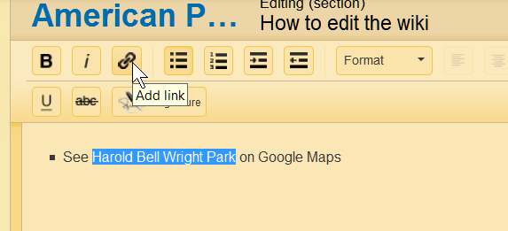 how to add a link to google maps