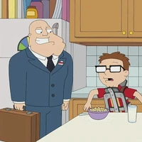 Chimdale American Dad Wikia Fandom Flag, consisting of three red and white stripes and a blue square. chimdale american dad wikia fandom