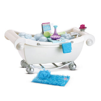 american girl bathtub with bubbles