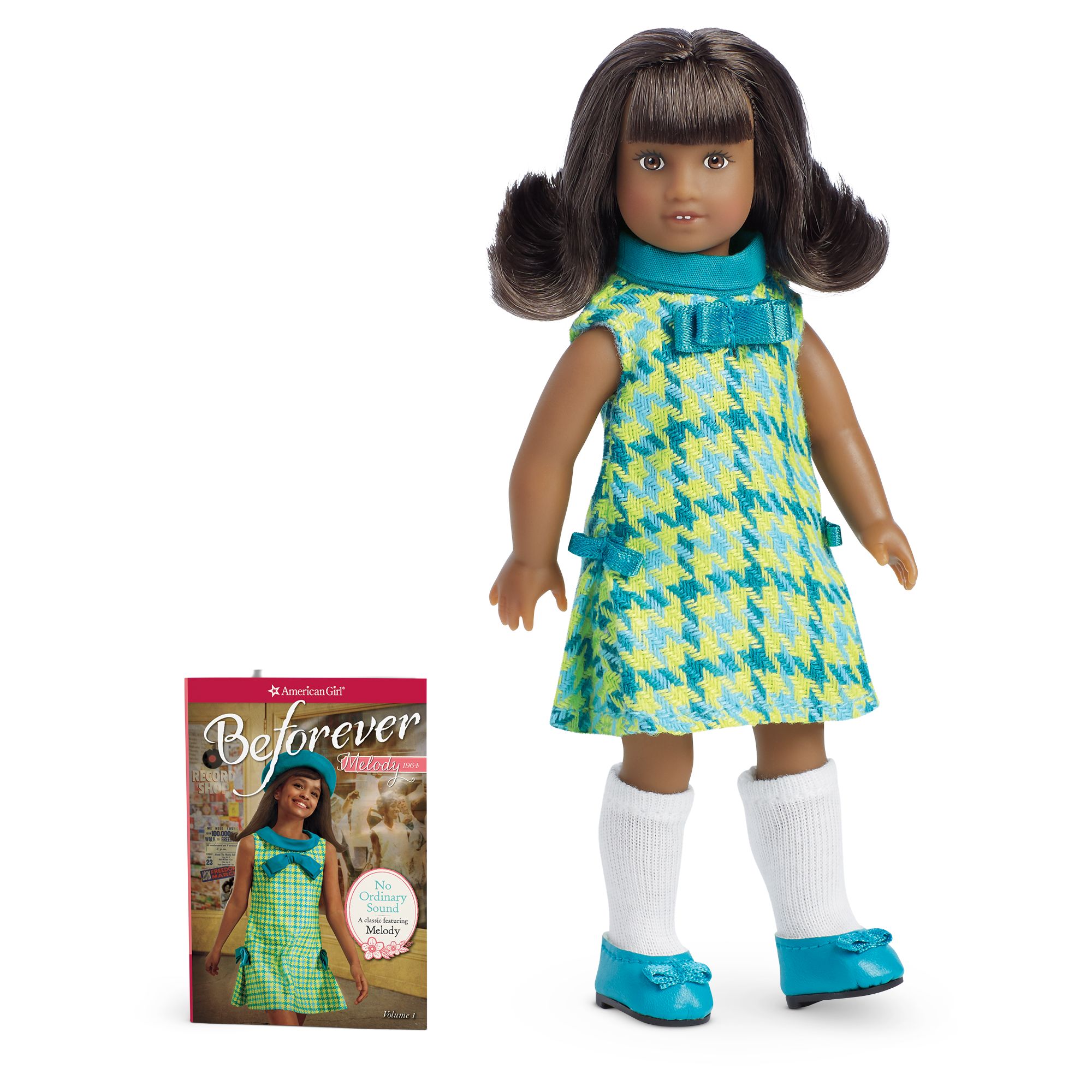 Details about   American Girl Doll Melody GOTY Meet Blue/Green Dress *Never Used 