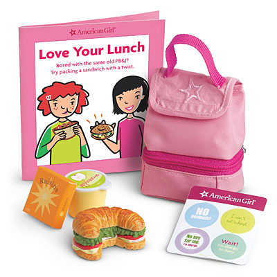 american girl doll hot lunch set