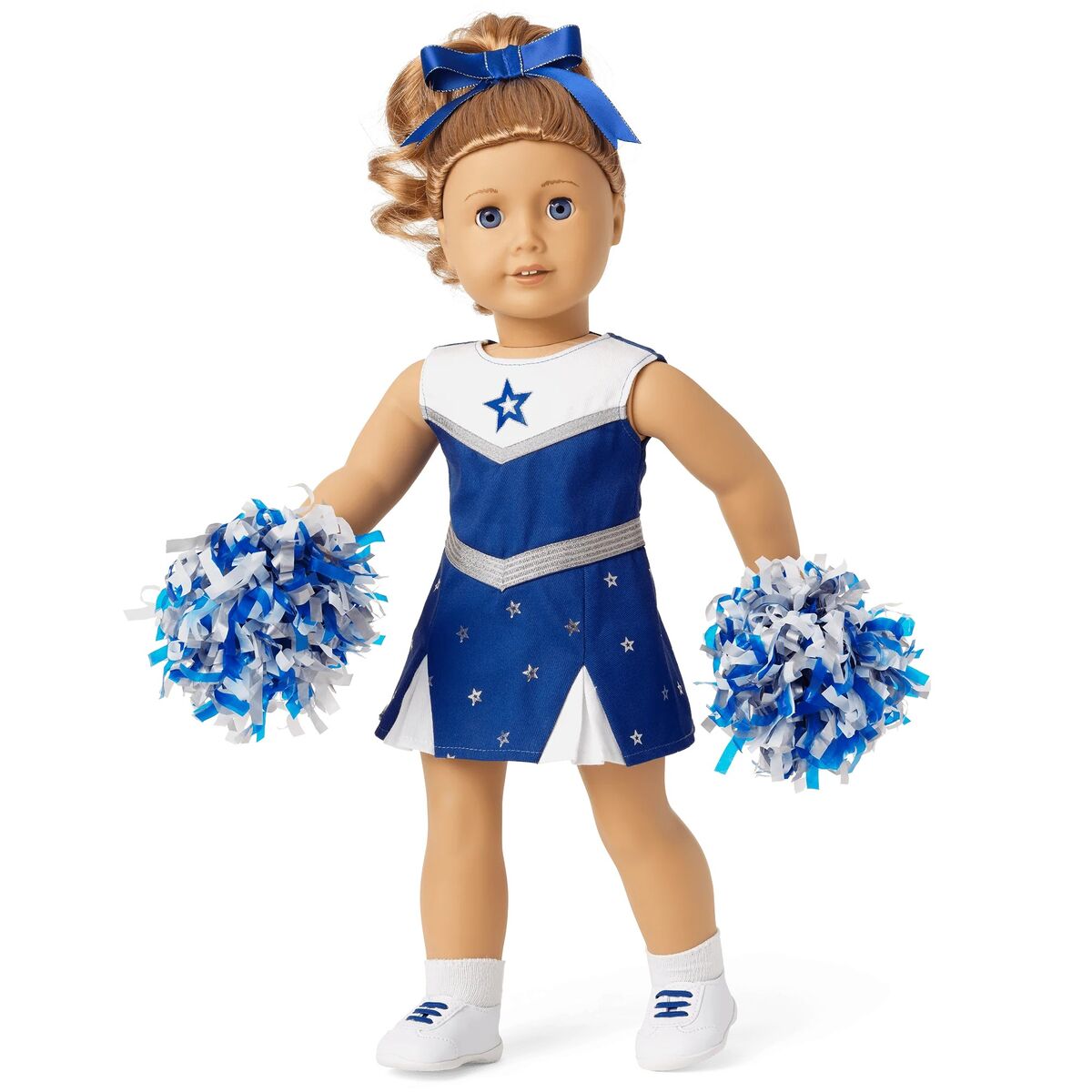 Doll Clothes 18 Blue Cheerleader Outfit Fits American Girl Dolls 