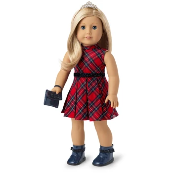 Pretty Plaid Christmas Dress as seen on .