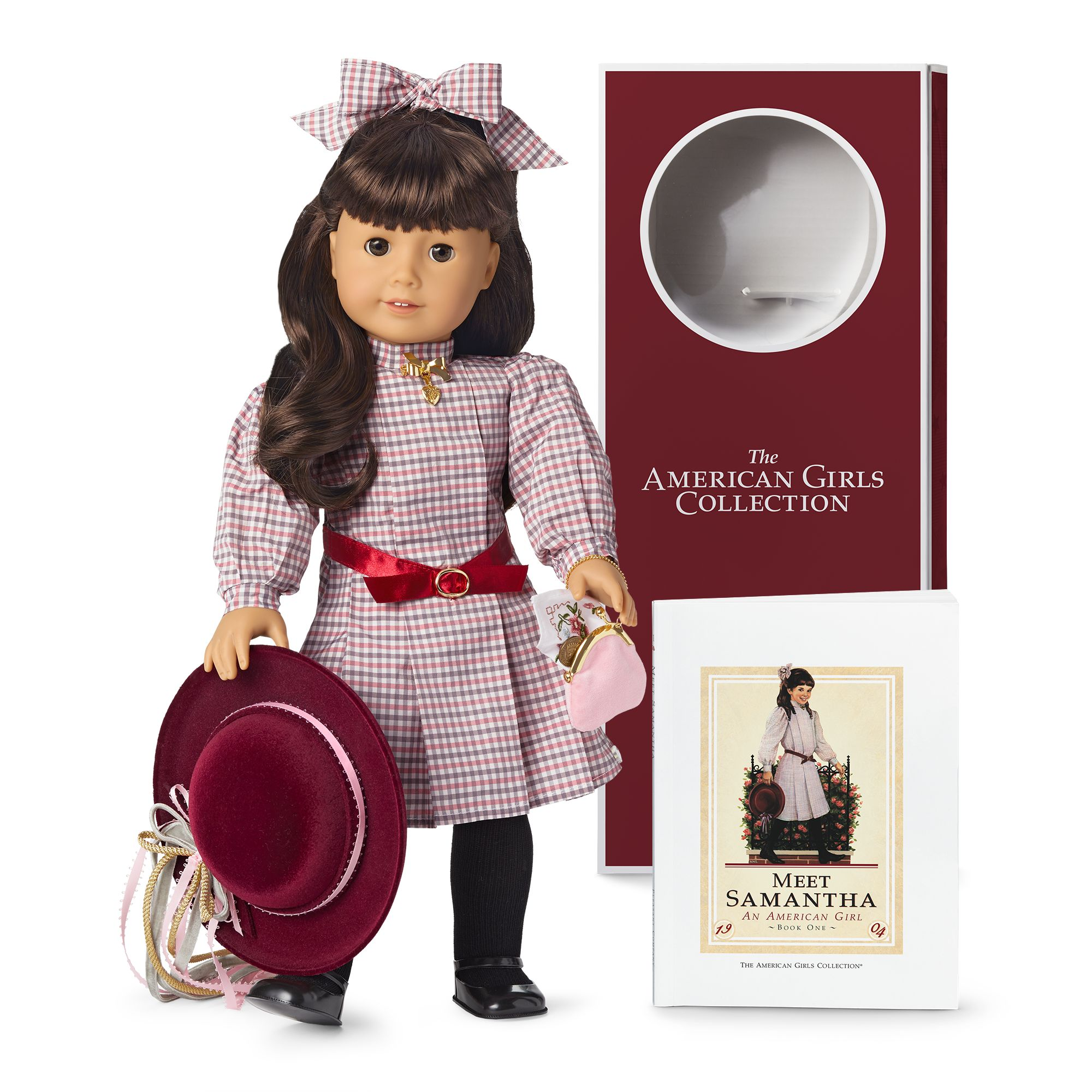 American Girl Doll Samantha Parkington (Retired) & 2 Outfits