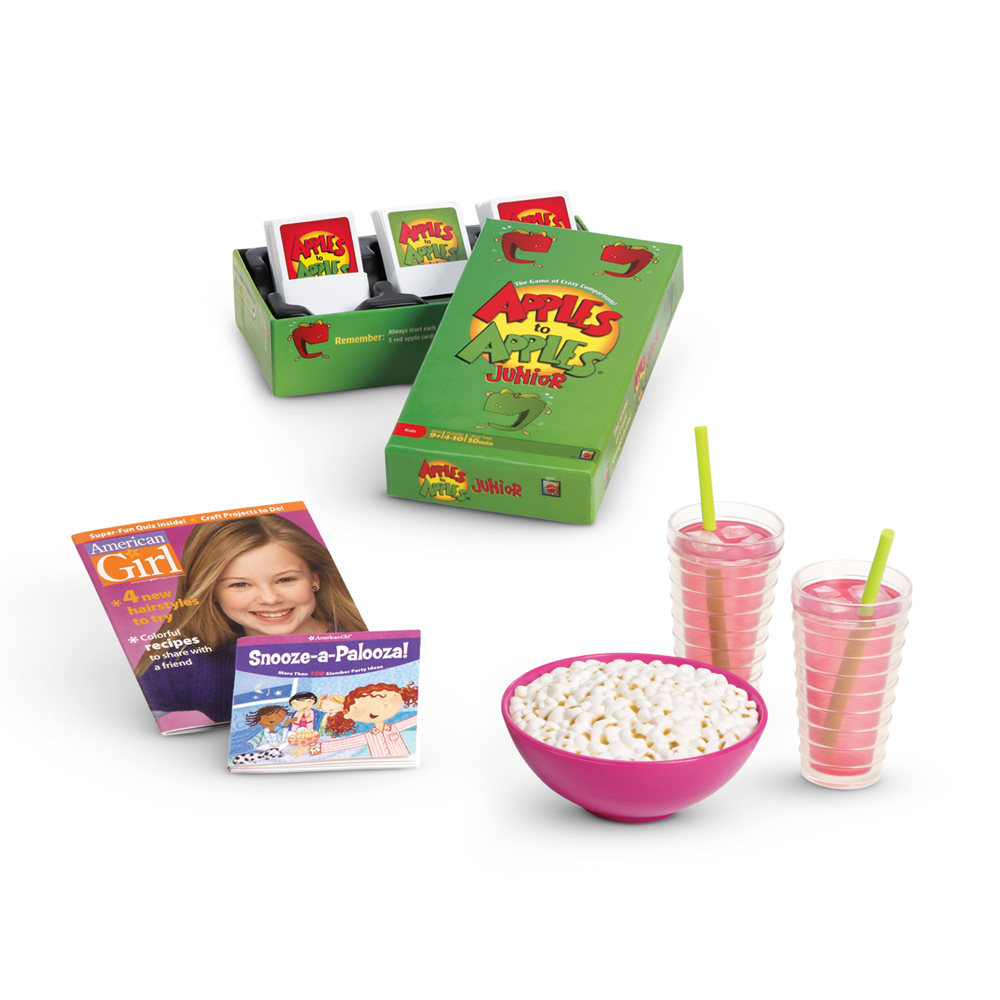 american girl doll popcorn set