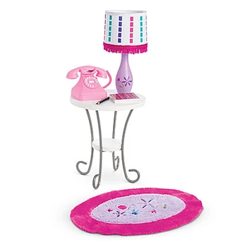 Nightstand and Lamp Set.