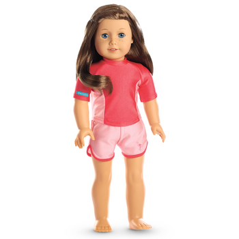 American girl online doll swimmer