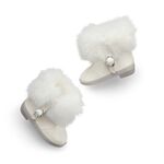 Frosty Faux-Fur-Trimmed Booties