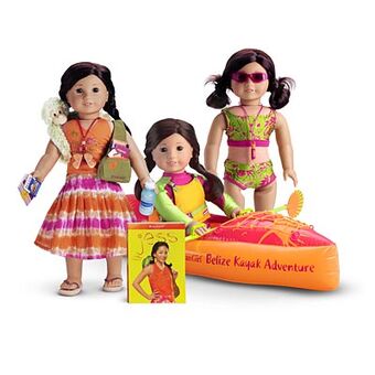 american girl doll kayak set