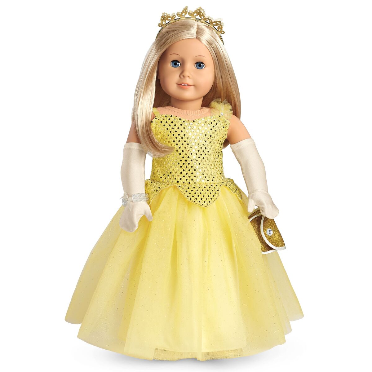 American girl gold top dress