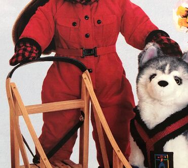 American girl top husky dog sled
