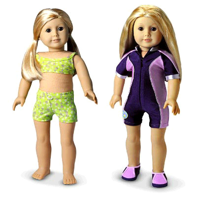 AMERICAN GIRL KAILEY PURPLE WET SUIT ONLY JOSS 