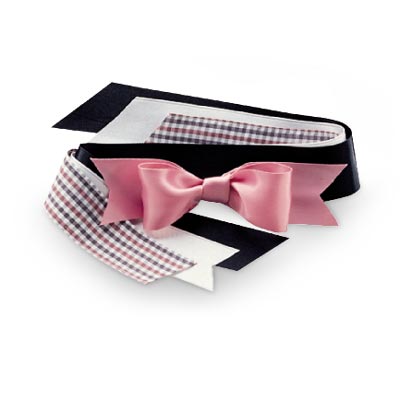 American Girl Samantha Pink Hair Ribbon~Bow from Tea Party Outfit