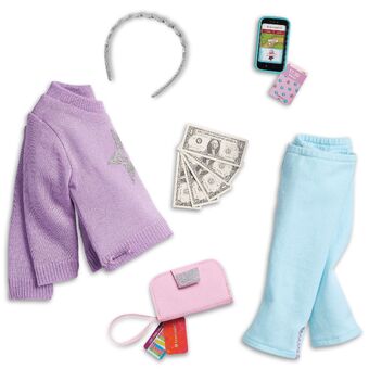 American Girl Truly Me Meet Outfit White Sparkle Shoes