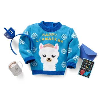Light up hanukkah sweater womens