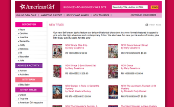 american girl website down