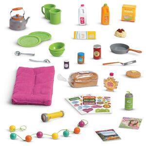 Compilation of small items with the Adventure Pop-Up Camper Set.