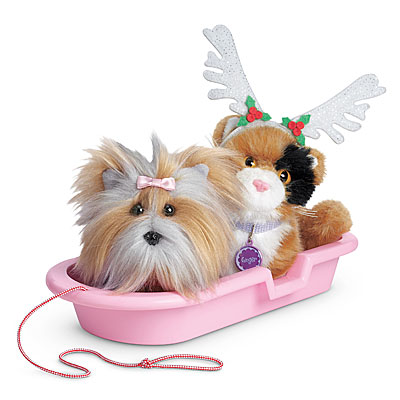 American girl hot sale doll dog sled