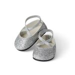 Sparkly Silver Flats