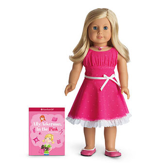 american girl doll pink dress