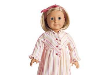 American Girl Ruthie SATIN PAJAMAS retired pjs top pants slippers pink NO  DOLL 